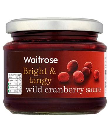 WAITROSE Waitrose Bright & Tangy Wild Cranberry Sauce 205g