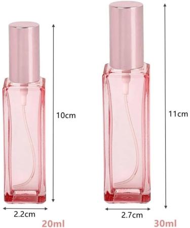 5pc Rose Gold Portable Refillable Perfume Bottles - 20ml & 30ml Travel Spray - 9ml Pink Makeup Container for Perfume - International Shipping Available - Buy Online on GoSupps.com