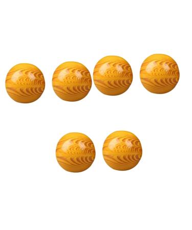 FRCOLOR 6 STK Health Ball from Seemweide full finger gymnastics gloves acupuncture point messages ball massage roller for fitness ball massage accessories horns natural resin synthesis