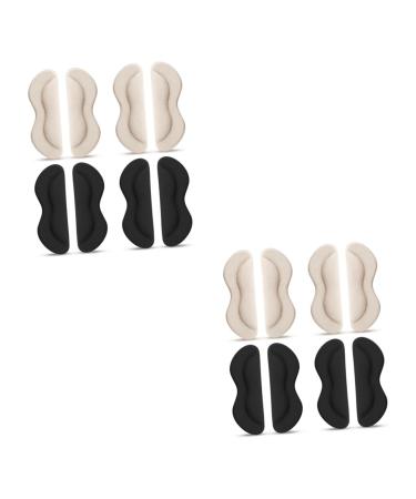 NOLITOY 8 Pairs High Heels Heel Stickers Heel Protectors Shoes Heel Pad Wear-Resistant Heel Grip Practical Heel Pads Heel Grip for Women Shoes Comfortable Heel Pads Invisible Shoe Pads