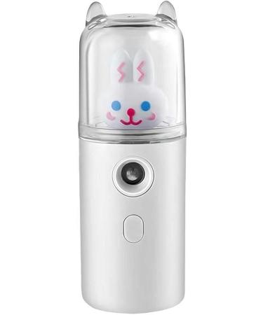 Cute Nano Mist Facial Sprayer Beauty Instrument USB Humidifier Rechargeable Face Steamer Moisturizing Beauty Nebulizer Tool Rabbit White Free Size - Buy Online on GoSupps.com