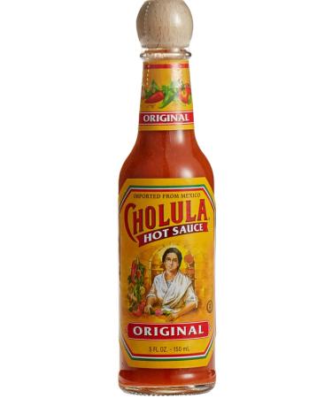 Cholula Original Mexican Hot Sauce with Spicy Chili Pepper 148 ml With Wooden Cap Grill Americana
