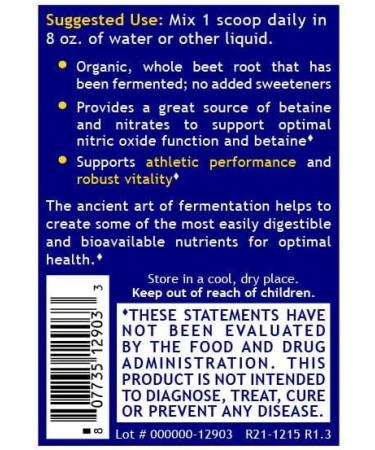 QNL Qultured Fermented Beets - Organic Beet Root Powder - Heart Health Supplement - Offers Immunity Support - Vegan Beet Supplement - Natural Source of Nitrates - 6.3 oz - Buy Online on GoSupps.com