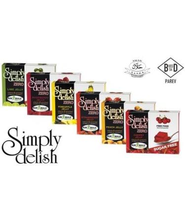 Simply Delish Sugar Free Instant Cherry Jelly 8g (Pack of 6) - Buy Online on GoSupps.com