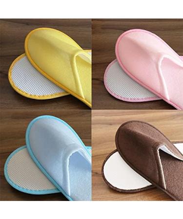 Buy KMOCEPLY 24 Pairs Unisex Non-Slip Disposable House Shoes - Closed Toe Slippers for Guests Hotels Spas & Home - Multicolored 42 EU - Buy Online on GoSupps.com
