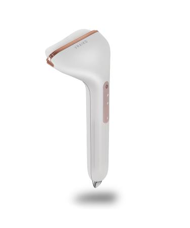 Aurora-X Handheld Gua Sha Device White Jade Neck Face Massager with Thermal Vibration and Acupressure Tail for Face Sculpting Anti-Aging and Relaxation at Home