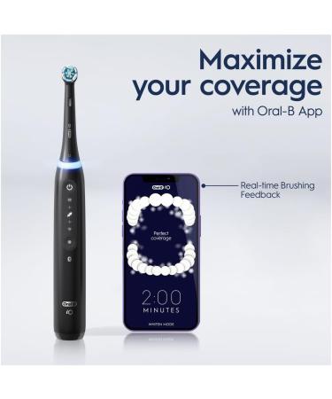 Oral-B iO5 Electric Toothbrush with Black + Toothbrush Heads Pack of 4 Counts Black + Refills - Buy Online on GoSupps.com