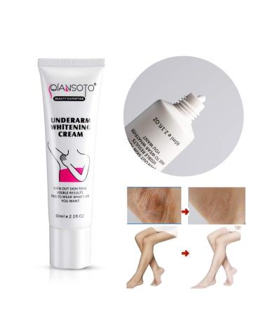 Natural Underearm Whitening Cream - Skin Lightening for Sensitive Areas 60ml | Effective for Armpits Knees & Elbows - Buy Online on GoSupps.com