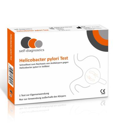 self -diagnostics helicobacter pylori quick test - stomach health digestion gastritis - self -test to detect antibodies against Helicobacter pylori in the blood - Buy Online on GoSupps.com