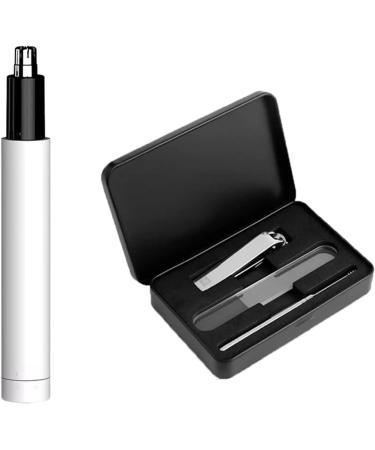 TEMKIN Electric Nose Hair Trimmer | White Nose & Ear Scissors | Safe & Efficient Grooming Supplies - Buy Online on GoSupps.com