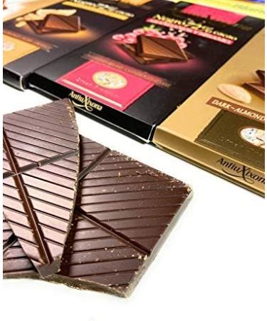 Paquet de 7 tablettes de chocolat Antiu Xixona - Qualit Premium : Chocolat au lait Chocolat pur et Chocolat blanc - Buy Online on GoSupps.com