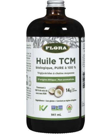 Flora Health MCT Oil 100% Pure Organic Energy Boost C8 Caprylic & C10 Capric Acids Ethically and Sustainably Sourced Coconuts Keto Kosher Non-GMO Verified 941 mL Liquid Glass Bottle - Buy Online on GoSupps.com