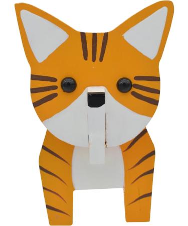 Vipbuy Cat-Shaped Wood Carved Glasses Holder | 3D Wood Puzzle Display Rack for Sunglasses | Unique Pet Lover Gift & Home Office Decor - Buy Online on GoSupps.com