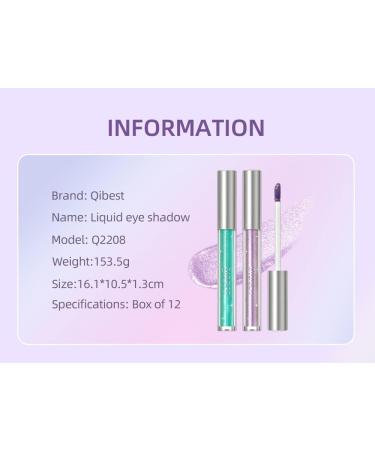 CHJUZI Diamond Eyeliners Liquid Scintillator Pearlescent High Gloss Ultra Shiny Patch Modified Eyeshadow Liquid 12 color pack - Buy Online on GoSupps.com