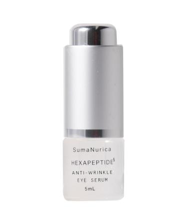 Hexapeptide 5 Anti-wrinkle Eye Serum Mini - Anti-Aging Serum for Eye - Supports Collagen Smooths Fine Lines and Wrinkles - Vegan - 0.1 oz