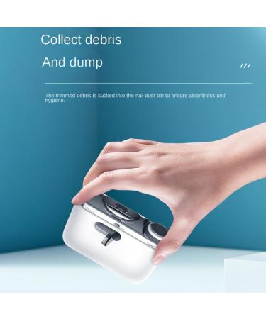 Lanlousy 1 Piece USB Rechargeable Nail Trimmer Grinder Clipper Polishing Tools with Light for Baby Adult - Buy Online on GoSupps.com