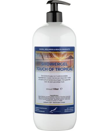 Claudius Showergel Touch Of Tropical 1 Liter met gratis pomp