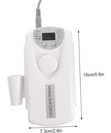 Ipetboom 1 Set Nail Polisher Nail Art Tool Nail Bits for Nail Drill Mini Files for Nails Nail Polish Drill Tools Pedicure Kit Professional Manicure Kit Nail Kit White Abs Drill - Buy Online on GoSupps.com