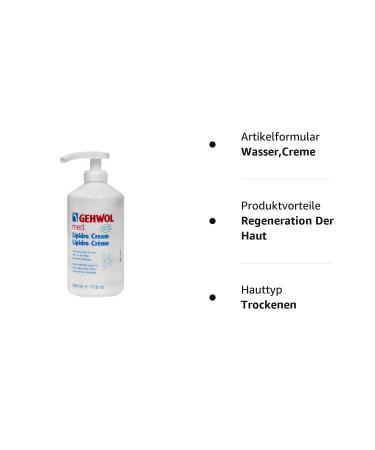 Buy GEHWOL med Lipidro Cream 500 ml | Moisturizing Foot Cream for Dry Skin | International Shipping Available - Buy Online on GoSupps.com