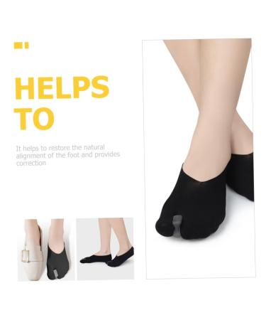 Healeved Boat Socks for Women - 2 Pairs Separator Bandages & Foot Straighteners | Comfortable Polyester Fiber Sock Wraps - Buy Online on GoSupps.com