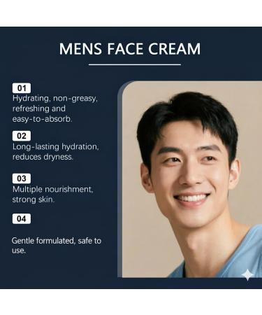  HNYXEQJL Set of 6 men's face creams - Multi-action aftershave lotion - Anti-aging moisturizing cream - Intensive wrinkle treatment - Skin firming - Facial moisturizer - Buy Online on GoSupps.com