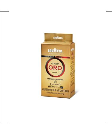 Lavazza Qualita Oro Ground Coffee Blend Medium Roast 250g Brick Authentic Italian Non GMO Blended And Roated in Italy Full bodied medium roast with sweet aromatic flavor 250g Qualita Oro 250 g (Pack of 1) - Buy Online on GoSupps.com