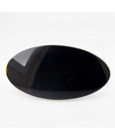 1pc patent clasp oval 10x5cm in black - Made in Germany - WeLoveBeads