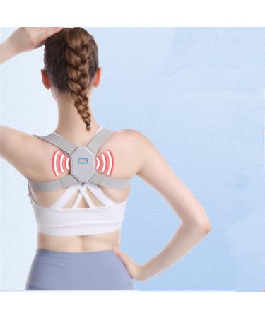 mdlian Intelligent Hunchback Correction Belt Round Shoulder With Chest Back Posture Corrector Adult Standing And Sitting Posture Correction Device 1 Gray 1 Gray