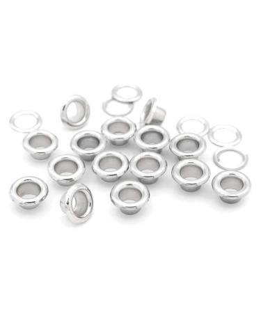CRAFTMEMORE 300 Pack Aluminium Grommets Eyelets with Washers for Shoes, Bead Cores, Clothes, Leather, Canvas (1/4" (7mm)) - Buy Online on GoSupps.com