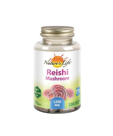 Nature's Herbs Reishi Mushroom 1200 mg 100 Vegetarian Capsules