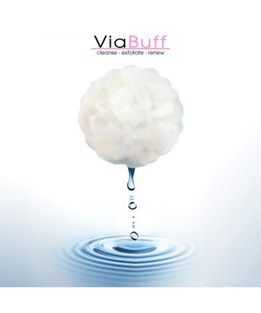 Body Buff Foam Scrubber Loofah for Exfoliation & Cleansing - Removes Oil, Dirt & Dead Skin - Suitable for Sensitive, Dry, Oily, or Combination Skin - Customize Gentle to Clinical - White - Buy Online on GoSupps.com