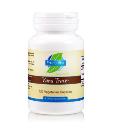 Priority One Vitamins Vana Trace 120 Vegetarian Capsules - Vanadyl Sulfate - Vanadium - Enhances a Healthy Insulin Response and Supports Healthy Glucose Metabolism.*