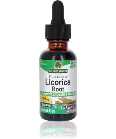 Nature's Answer Licorice Root Extract with Alcohol Free 1 Ounce | Daily Digestion Support | Natural Immune Booster | Promotes Healthy Lungs
