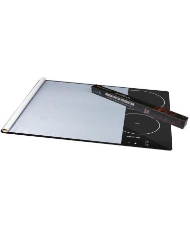 Large Induction Mat Stove Protector Liner Under Induction Pans While Cooking, No More Scratches, Dirt, Cleaning Wasted Time, Heat Resistant 260C, Fast Clean, Easy Cut Fit Induction Roll Size (63x21")