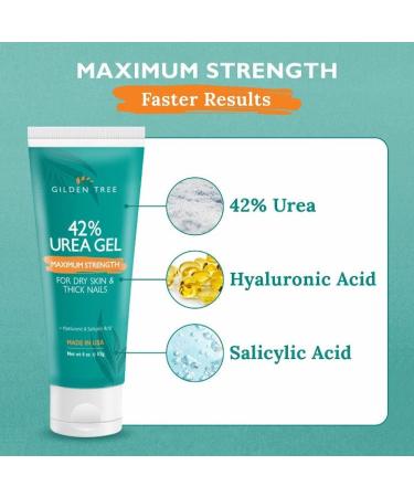 Urea Gel 42% for Feet - Maximum Strength for Cracked Heels, Calluses & Thick Toenails - Buy Online on GoSupps.com