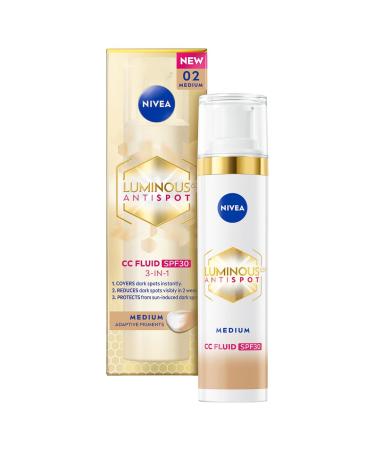 NIVEA LUMINOUS630 Cr me Anti-d coloration CC SPF 30 Teinte 02/Medium 40ml