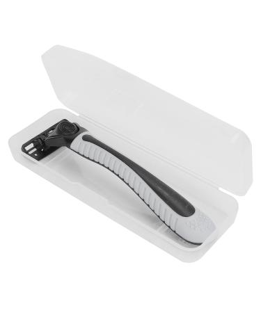 Portable Manual Razor Travel Case - Transparent Shaving Handle Storage Box for Men | Durable Protection Holder - Buy Online on GoSupps.com