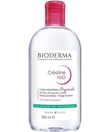 Bioderma Cr aline H2O Micellar Cleansing Water for Sensitive Normal to Combination Skin 500ml - Buy Online on GoSupps.com