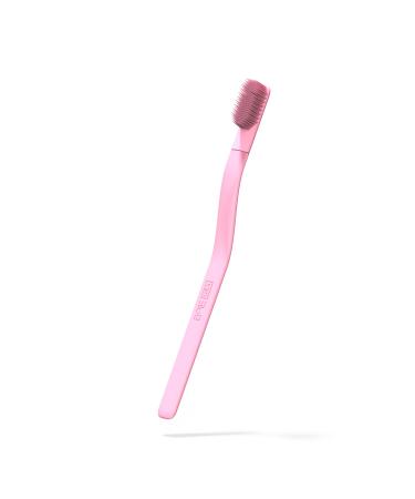 Boie USA Fine Toothbrush - Soft Bristles  BPA Free  Perfect for Sensitive Teeth  Long Lasting  Recyclable  Extra Soft Toothbrush for Adults (Pink)