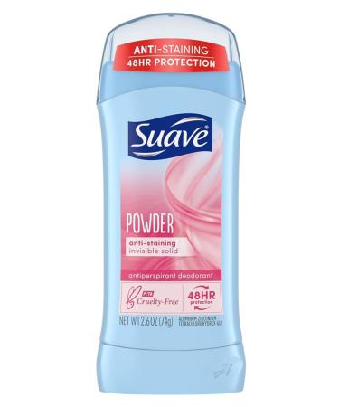 Suave Deodorant 2.6 oz 24HR Powder Invisible Solid (3 Pack) - Long-Lasting Odor Protection | International Shipping - Buy Online on GoSupps.com