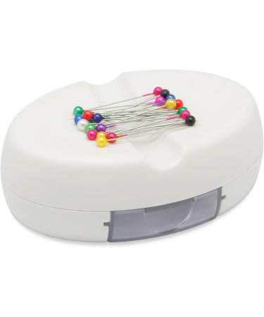 YEQIN Magnetic Sewing Pincushion with 15 Plastic Pins Holder - White - Buy Online on GoSupps.com