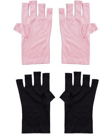 FIOERDTUIE Nail Art Glove Manicure Supplies Hand Protector Protective Gear Multifunctional Compact Size Simple Operation Nail Art Glove Pink - Buy Online on GoSupps.com