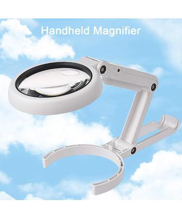 Magnifying Glass with Light and Stand 8 LED Handheld Magnifying Glass Foldable Reading Magnifier Small Gift - Buy Online on GoSupps.com