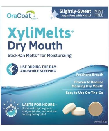 XyliMelts Discs for Dry Mouth - Mint Free | 80 Discs Pack | International Shipping Available - Buy Online on GoSupps.com
