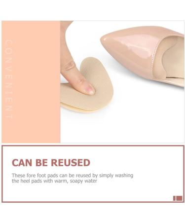 FOMIYES Women's Velvet Cloth Toe Caps - Comfortable Boot Heel Cushions & Forefoot Pads for High Heels - 4 Pairs of Sponge Insoles - Buy Online on GoSupps.com