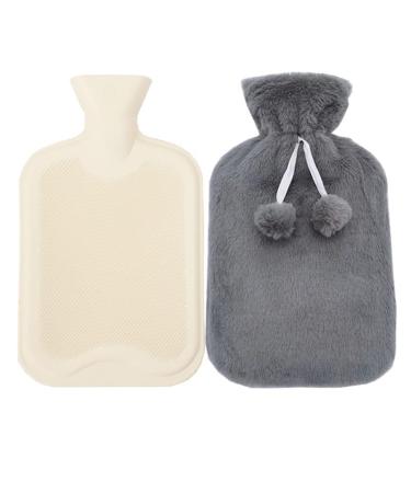 MYAMIA 1L Hot Water Bottles with Cover Rubber Hot Water Bags Pain Relief Hot Water Bags-X