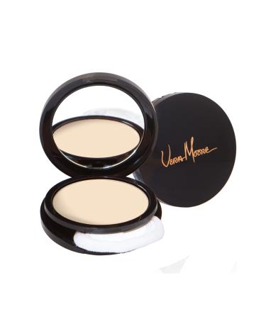 Vera Moore Matte Pressed Powder Makeup Setting Compact Powder Face Powder for Full Coverage with Flawless Finish Shine Matte Finish for All Skin Types (Linen 12.5g) Linen 0.44 Ounce (Pack of 1)