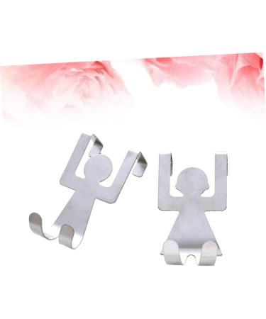 Alipis 4 Pcs Stainless Steel Hooks Cabinet Hooks Door Hook Door Hanger Stainless Steel Door Rag Door Back mediumx2pcs As Shownx2pcs - Buy Online on GoSupps.com