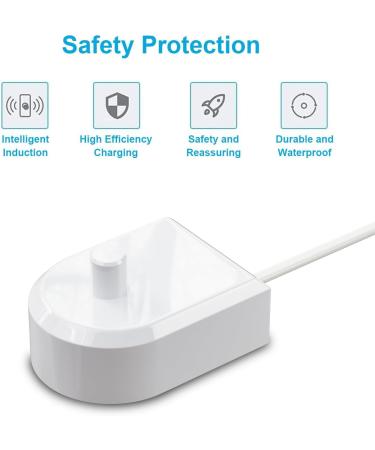Philips Sonicare Electric Toothbrush Charger Replacement - Compatible with HX6100 Charging Base - Fits HX3000, HX6000, HX8000, HX9000 Series - Portable and Waterproof Power Cord - Buy Online on GoSupps.com