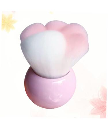 Angoily Portable Makeup Blush Brush - Professional Travel Brush for Women | Soft Pink Fur Foundation Tool - Buy Online on GoSupps.com